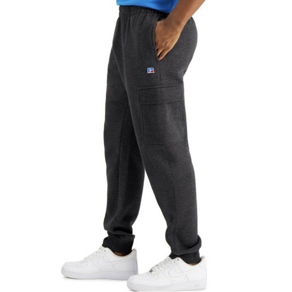 Russell Athletic Men's Cargo Fleece Jogger Pants - Picture 1 of 6